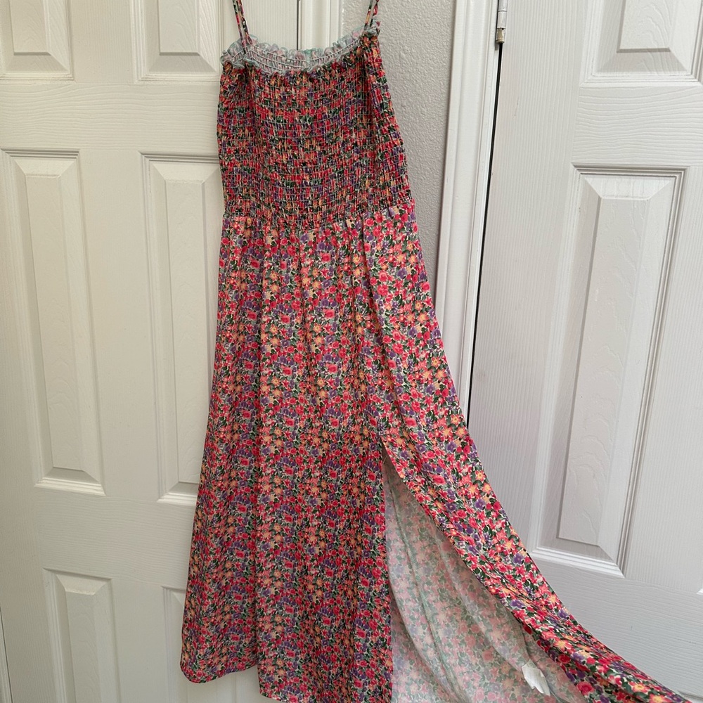 RESA Pastel Floral Smocked Dress - Picture 5 of 6